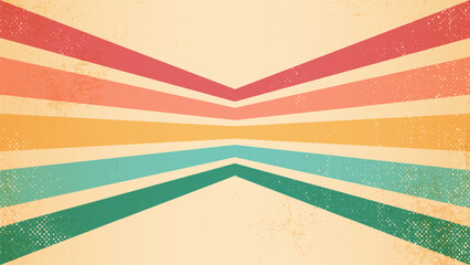 Vintage perspective retro lines background