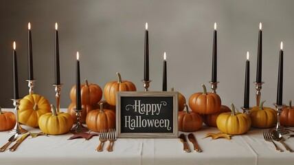 Elegant Halloween Table Decoration