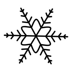 Snowflakes on a black background