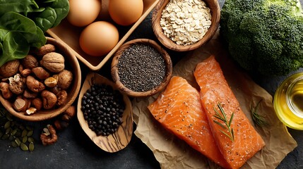 FODMAP-friendly healthy diet foods displayed, focusing on digestion-friendly ingredients and balanced nutrition.
