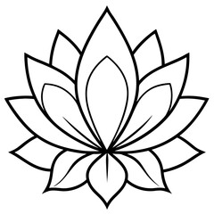Glowing Lotus Flower Vector