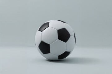 Realistic soccer ball design with visible seams and leather texture, great for product placement and sports illustrations