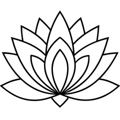Glowing Lotus Flower Vector