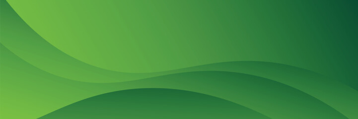 Abstract Green Background With Wavy Lines and Gradient Effect vector illustrator eps10
