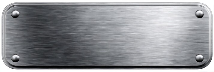 Brushed metal plate