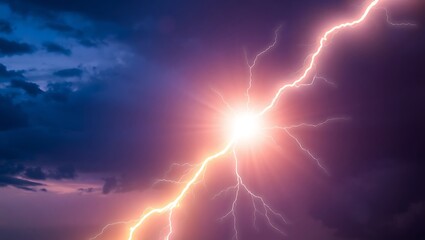 Fototapeta premium lightning in the night