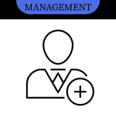 Management Line Editable Icons set. Vector illustration in modern thin line style of business icons: functions, principles, goals, and more. Pictograms and infographics for mobile apps