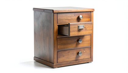 Rustic Wooden Chest with Four Drawers