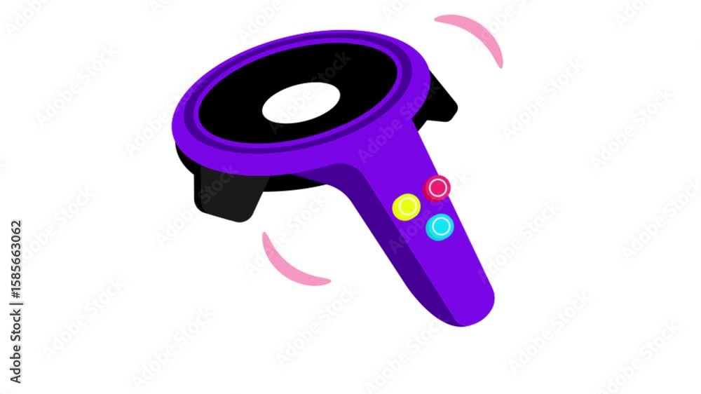 Poster motion controller icon animation mp4 file