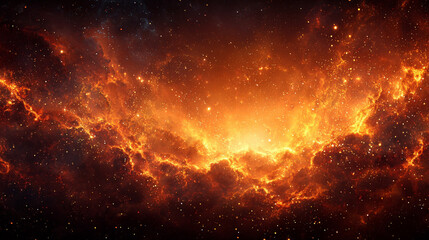 Naklejka premium A vibrant orange hot fire frame border with dynamic flames surrounding an empty caption space in the middle. The fiery border creates a bold and intense visual effect, perfect for dramatic or energeti