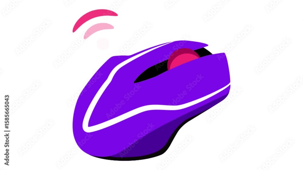 Poster wireless mouse icon animation mp4 file
