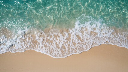 Realistic beach textures with receding waves and wet sand, ideal for seascape overlays and relaxing digital art