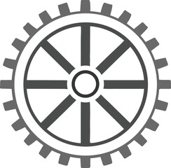 Mechanical Gear System Vector Illustration Design (Version: 03)