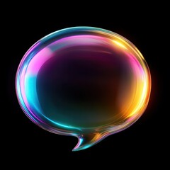 A speech bubble message colors illustration astronomy.