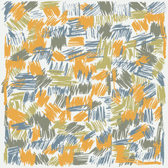 Illustration Dessin Abstrait Lignes, Gribouillis, Pop Design, Couleurs multiples, Fait main, Entrelacs, Carnet de Notes Vecteur