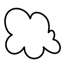 Speech bubble speech bubble. Speech bubble icon. Black highlighter circle vector. Black highlighter circle on white background. Bubble speech for highlighting text. Circle marker for highlighting text