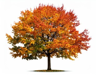 Naklejka premium Autumn tree with vibrant colors