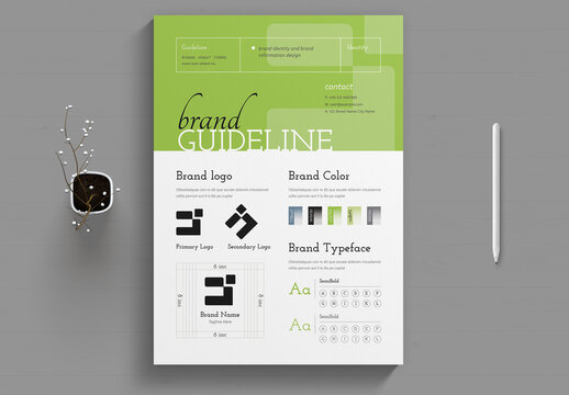 Brand Guideline Kit Modern Identity Style Guide Template