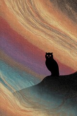 Owl in Twilight Flow