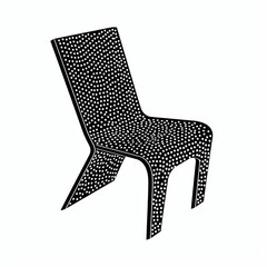 Modern Chair Furniture Black Art