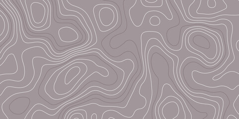 Abstract seamless topographic map pattern with smooth contour lines on a muted background. Ideal for backgrounds, textiles, wallpapers, and modern design projects with a geographic or terrain theme.