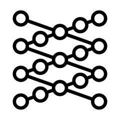 Fototapeta premium NeuralNetwork line icon