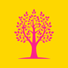 Elegant Tree Vector Collection with Leaves Silhouettes – Nature Inspired Minimalist Design for Logo, Branding, Environmental Projects, Organic Themes, Seasonal Art, and Digital Illustrations
