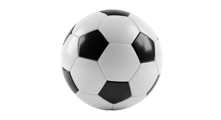 Soccer ball for sports and recreation isolated PNG with Transparent Background