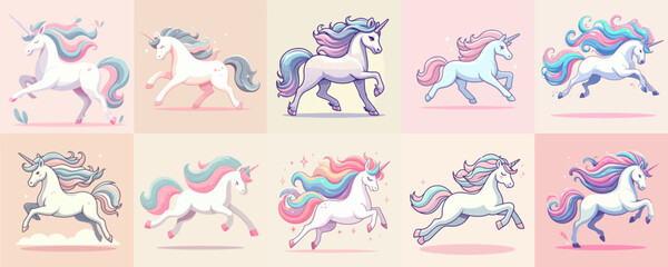 Obraz premium illustration of beautiful unicorn