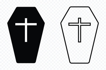 Fototapeta premium Tombstone icon. Rip grave icons set. Grave Vector Design Icon Style. Tomb Icon. tombstone with rip vector icon eps 10