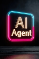 An AI agent acts as a virtual assistant, for support as an AGI artificial general intelligence representative symbolizing agentic robot autonomy, and humanoid superintelligence technology