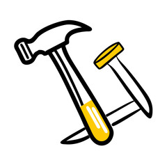 Hammer Nail Icon