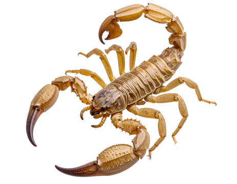  - Fossil-Style Sea Scorpion with Sandy Texture, Diagonal Orientation PNG