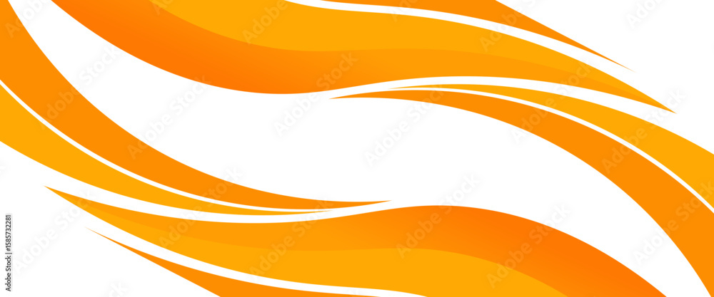 Poster vector orange line background curve element with white space for text and message design, overlappin