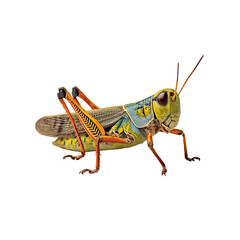 grasshopper isolated on white background