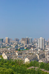 The urban architectural complex landscape of Deyang City, Sichuan Province, China