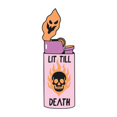 Halloween Quote Kawaii Retro 