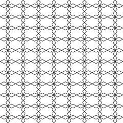 Fototapeta premium Geometric Star and Diamond Line Art Pattern Background.
