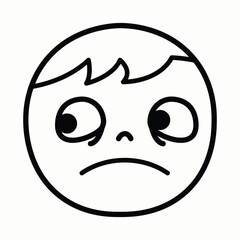 Annoyed Child Looking Away With a Cold and Indifferent Face