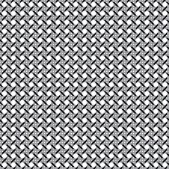 black gray seamless lattice caning pattern on white background