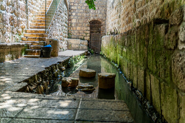 Obraz premium Ancient Water Channel in the City of David, Jerusalem, Israel