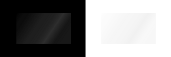 Transparent Television Screen with Soft Light Reflection