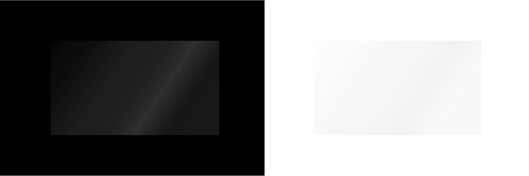 Transparent Television Screen with Soft Light Reflection