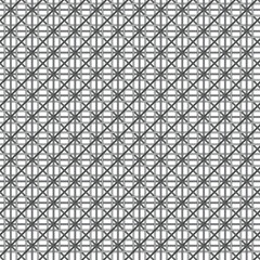 gray tones seamless lattice caning pattern on white background