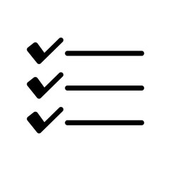 List Icon Vector Symbol Design Illustration