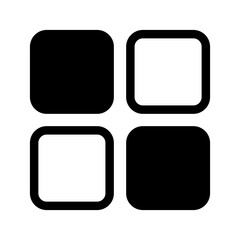 Grid Icon Vector Symbol Design Illustration