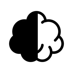 Brain Icon Vector Symbol Design Illustration