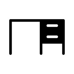 Desk Icon Vector Symbol Design Illustration