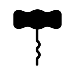 Corkscrew Icon Vector Symbol Design Illustration