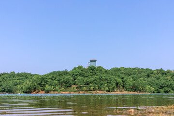 The natural scenery of Donghu Mountain Park in Deyang City, Sichuan Province, China